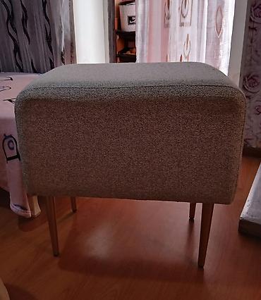 pufik masa: Müasir üslubda puf/oturacaq tabure - Minimalist dizayn, düzbucaqlı — 1