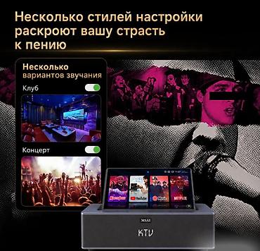 android box: Портативная колонка караоке система с двумя микрофонами, сенсорным — 4