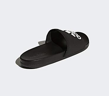ağ sandallar: Adidas Adilette Comfort slayd sandal - Rəng: qara, iri ağ “adidas” — 5