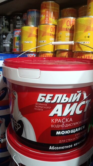 краска белый аист: Водоэмульсионная краска, цвет - Белый