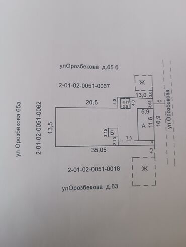 домик ош: Үй, 60 кв. м, 2 бөлмө, Менчик ээси, Эски ремонт