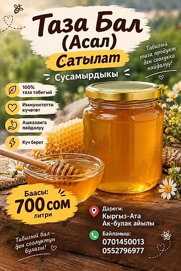бу мебел бишкек: Чистый натуральный мёд (сусамырдыкы) Описание: - 100% натуральный — 1