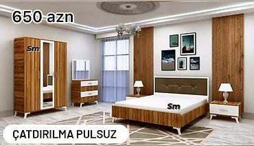 şamdan soba: İkinəfərlik çarpayı, Dolab, Yeni — 1