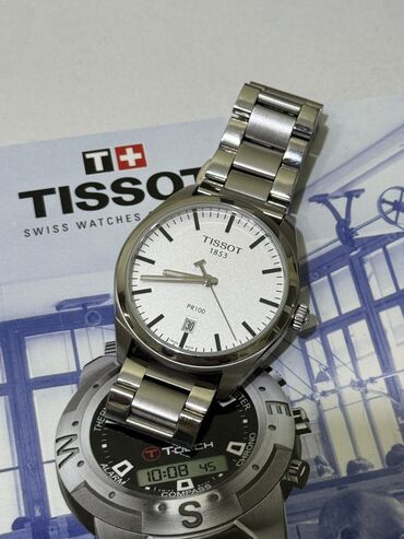 Наручные часы: Tissot pr100, сапфировое стекло, в идеале любые проверки, с книжками