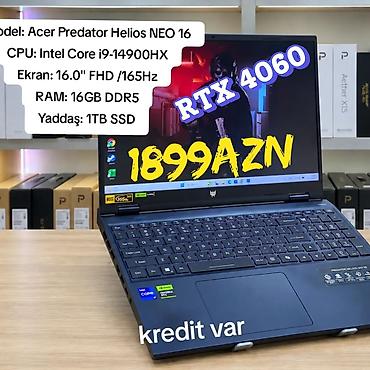 msi 17.3" gl75: İşlənmiş Acer Predator, 16 ", Intel Core i9, 1 TB — 1