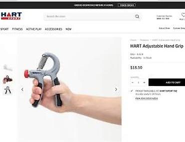 Rekviziti za vežbanje: Podesivi stezač za jačanje stiska šake – HART Adjustable Hand Grip - — 7