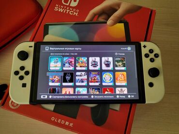 Nintendo switch oled. Konsol ela veziyyetdedir, hec bir problemi