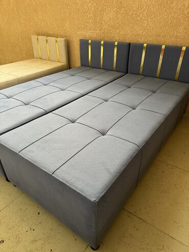 Односпальные кровати: Кровать Односпальные кровати высокого качество паралон Россия ткань — 2