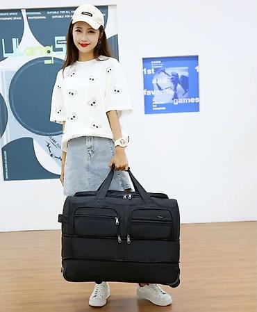 Дорожные сумки: ПРОДАЮ ДОРОЖНУЮ СУМКУ ТРАНСФОРМЕР ЧЕМОДАН С ВЫДВИЖНОЙ РУЧКОЙ И — 1