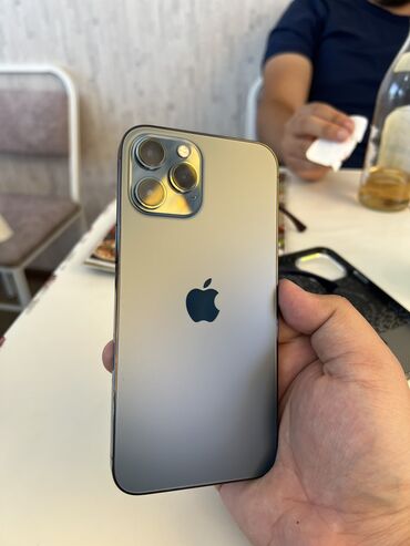z телефон: IPhone 12 Pro Max, Колдонулган, 128 ГБ, Pacific Blue, Коргоочу айнек, Каптама, Кабель, 77 %