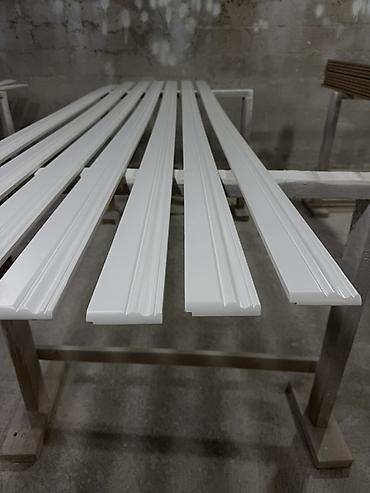 cay desdi: Ağ rəngdə MDF/PVC dekorativ plintus və profil zolaqları - Material — 5