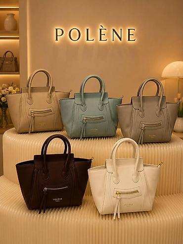 kapa: Brend çantalar kolleksiyası - Polène mini tote modelləri: yuxarıdan — 1
