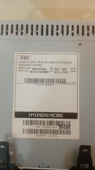 Avtoelektronika: Hyundai Mobis orijinal maqnitola/panel komplekti Model: AM100TAGG — 3