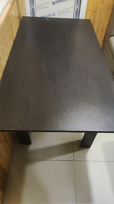 stol ayaqları: Tünd qəhvəyi rəngli yemək/iş masasısı - Minimalist dizayn, düz — 3
