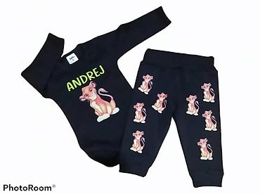 Bodiji i zeke za bebe: 2 delni kompletic Vel 56-62 dvobroj do 3 meseci 68 do 5 meseci 74 do 9 — 4