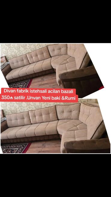 www.saloglu.com qiymetleri: Divan fabrik istehsali acilan bazali 350₼ satilir .Unvan Yeni baki