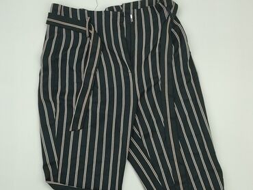 czarne bluzki w białe grochy: Material trousers, Primark, L (EU 40), condition - Very good