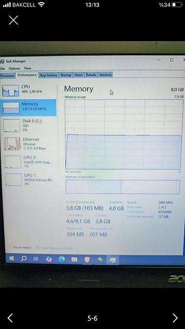 acer i3: Acer noutbuk – texniki göstəricilər - Prosessor: Intel Core i3-8130U — 4