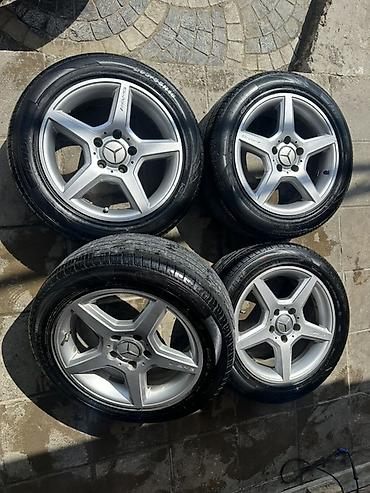 r16 mersedes: Mercedes-Benz AMG tərzli 5 şüalı yüngül lehimli disk və (4 ədəd) R16 — 2