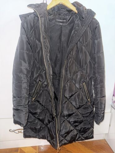 теплые мужские кофты: Пальто, L, цвет - Черный