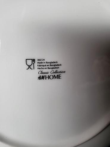 Kuhinjski setovi: Tanjiri novi HM,klasik kolekcija porcelanski. Plitki tanjiri,sve na — 12