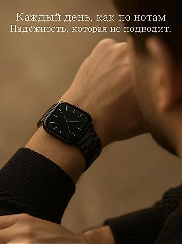 часы sy 11 pro: Металлический ремешок для Apple Watch (черный) - Совместимость: Apple — 10