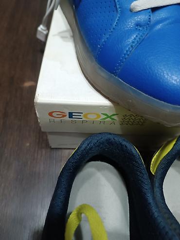 geox: Мужские кроссовки, 35, 39, Geox, Б/у, цвет - Голубой, Самовывоз — 2
