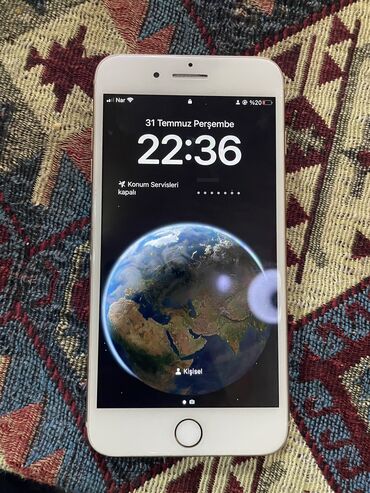 телефон fly fs521 power plus 1: IPhone 8 Plus, 64 GB, Rose Gold, Barmaq izi, Simsiz şarj