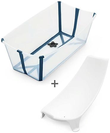 poezd: Детская ванночка с горкой Stokke Компактная, удобно брать в поездки — 1