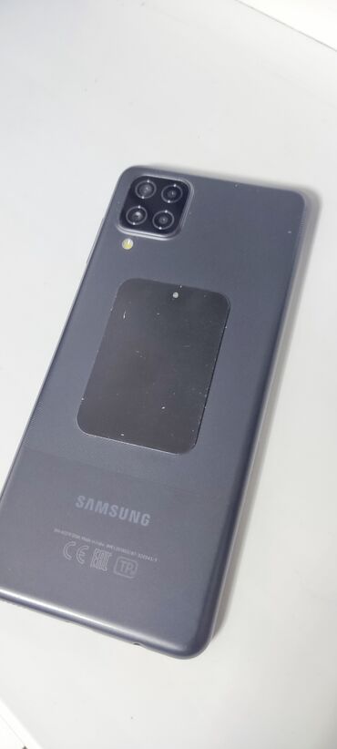 микрофон для компьютера: Samsung Galaxy A12, Б/у, 128 ГБ, цвет - Черный, 2 SIM