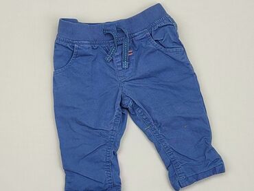 spodnie z materiału: Niemowlęce spodnie materiałowe, 0-3 m, 56-62 cm, F&F, stan - Bardzo dobry