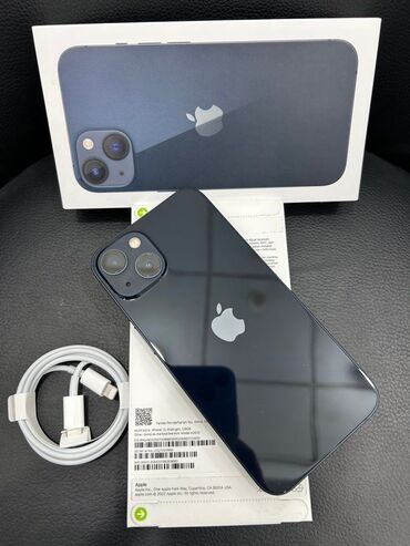 аккумулятор б у: IPhone 13, 128 ГБ, Midnight, Гарантия, Face ID, С документами