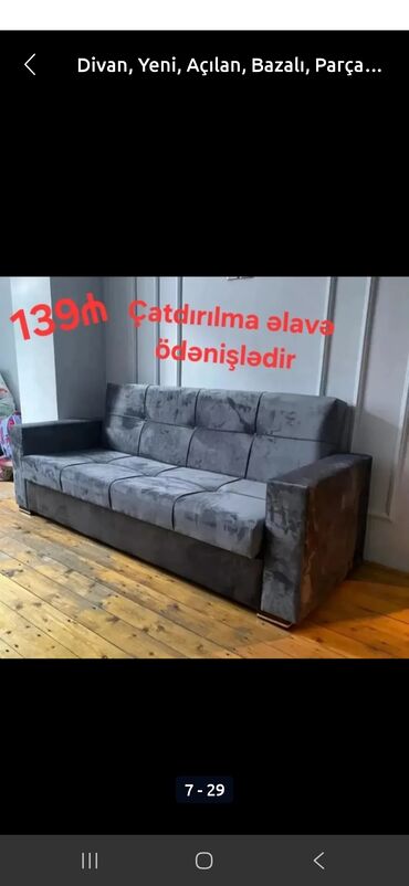 Divanlar: Di̇van-kravat, Açılan, Bazalı, Parça, Ödənişli çatdırılma — 4