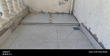 Plitə işləri: Keramik plitə döşənməsi xidməti - Daxili və xarici məkanlar: dəhliz — 2