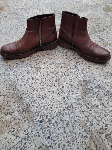 Botinkalar: GREYDER kişi ayaqqabısı – dəridən qışlıq/yarımboğaz model salam — 3