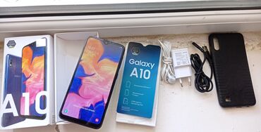 samsug j3: Samsung A10, 32 ГБ, цвет - Черный, Сенсорный, Две SIM карты, С документами