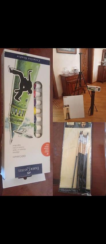 alet desti: Rəssamlar üçün komplekt tezedi Tərkib: - Tripod tipli molbert — 1