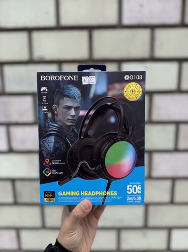 геймерский компьютер: Игровые наушники Borofone BO108 – это стильная гарнитура с объемным