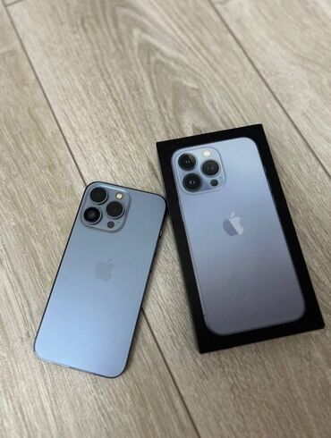 мак х: IPhone 13 Pro, 128 ГБ, Sierra Blue, Коробка, 100 %