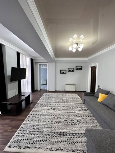 квартиры в районе ахунбаева: 2 комнаты, 63 м², Элитка, 8 этаж, Дизайнерский ремонт