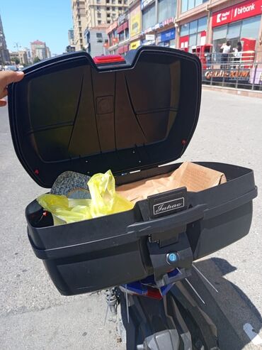 багажник для машины: Moped/motosiklet üçün arxa baqaj qutusu - Brend: Juhao - Korpus