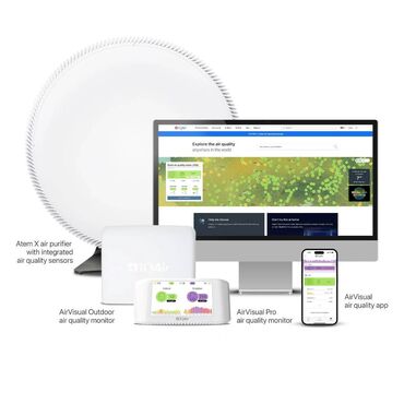 Другая климатическая техника: Монитор качества воздуха IQAir AirVisual Pro Indoor Монитор качества — 11