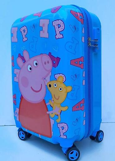 Rančevi, torbe i koferi: Dečji kofer na točkiće – motiv Peppa Pig - Tvrda školjka u — 6