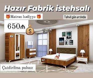 yatağ mebel dəstləri: Yataq otağı dəsti rəng seçimi var — 1
