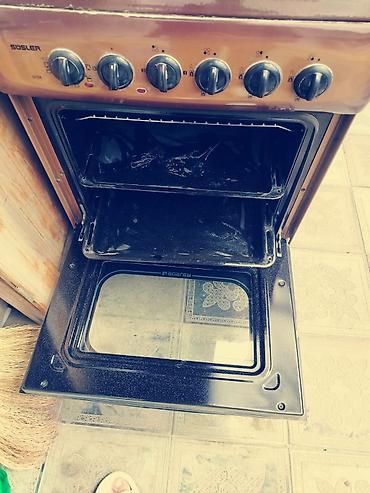 peç satışı: Süsler qaz sobası – 4 gözlü, elektrikli soba bölməsi ilə - Rəng — 6