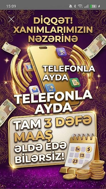 İT, kompüterlər, əlaqə: Xanımlar üçün onlayn gəlir imkanı! Telefonla əlavə qazanc əldə etmək — 1