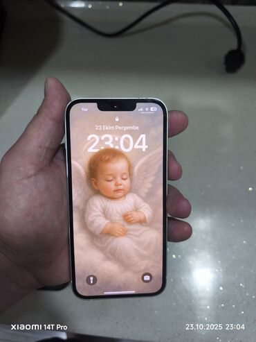 iphone чехол чёрный: IPhone 13, 128 GB, Ağ, Face ID