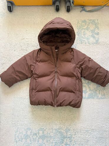 Koftalar, sviterlər: Uşaq geyim dəsti – Zara - Zolaqlı trikotaj sviter: tünd yaşıl və boz — 8