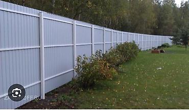 Профлисты для заборов: Заборы из профнастила забор из профнастила забор из гитер сетки — 11
