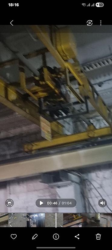 Другое оборудование для производства: Продаю кран балки разного размера. Ширина пролёт: 9метров; 7.5метров; — 15